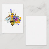 Flower bee with wild plants mitteilungskarte (Vorne/Hinten)