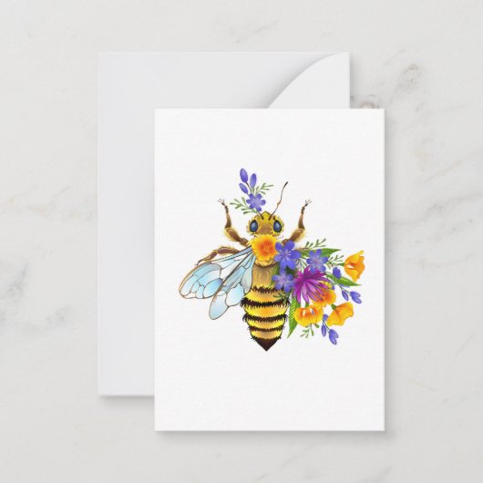 Flower bee with wild plants mitteilungskarte (Vorderseite)