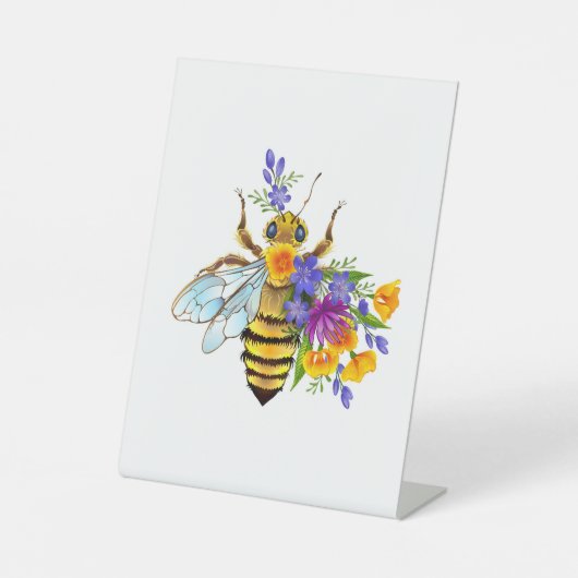 Flower bee with wild plants sockelschild (Vorderseite)