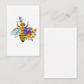 Flower bee with wild plants visitenkarte (Vorne/Hinten)