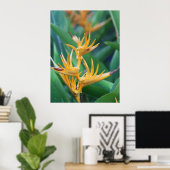 Flower bird of paradise poster (Heimbüro)