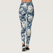 Flower Blue Leggings (Rückseite)