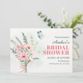 Flower bouquet einladung (Stehend Vorderseite)