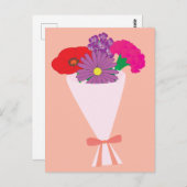 Flower Bouquet Postkarte (Vorne/Hinten)
