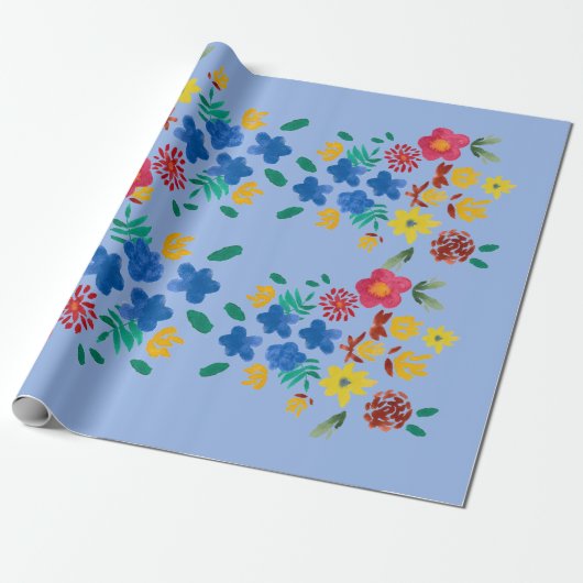 Flower bouquet wrapping paper geschenkpapier (Ungerollt)