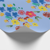 Flower bouquet wrapping paper geschenkpapier (Ecke)