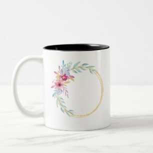 Flower Branch Corolla Wreath Lease Spring 3 Zweifarbige Tasse