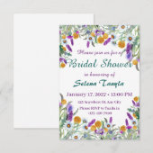   Flower Bridal Shower Invitation Card Einladung (Vorne/Hinten)