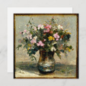 Flower Buque Oil Painting Still Life Einladung (Vorne/Hinten)