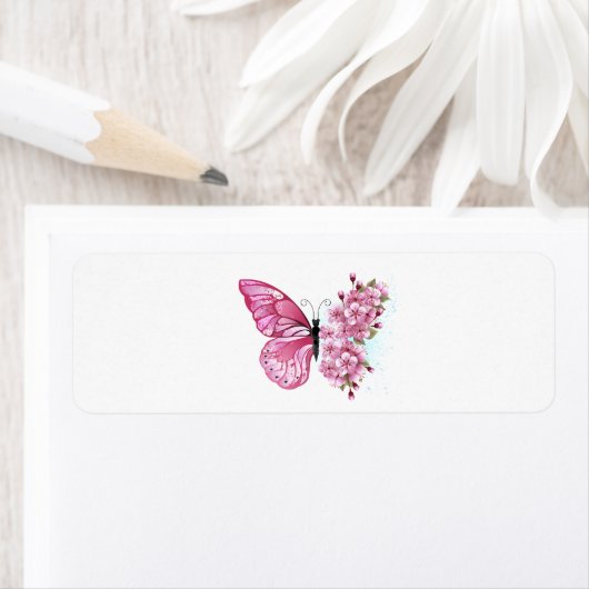 Flower Butterfly with Pink Sakura (Insitu)