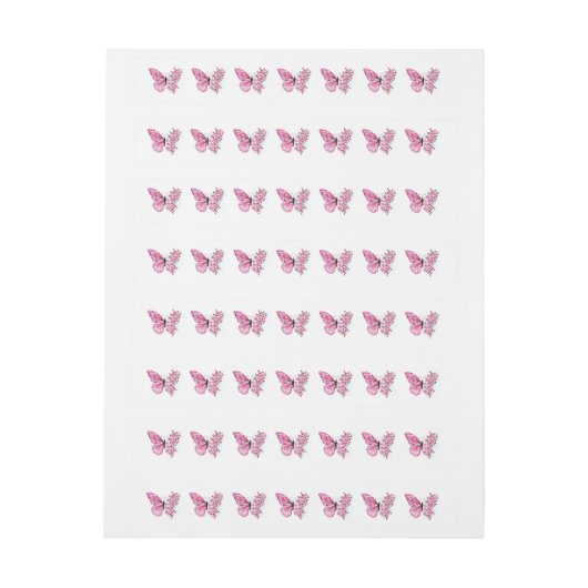 Flower Butterfly with Pink Sakura (Bogen)