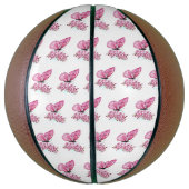 Flower Butterfly with Pink Sakura Basketball (Vertikal)