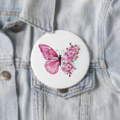 Flower Butterfly with Pink Sakura Button (Beispiel)