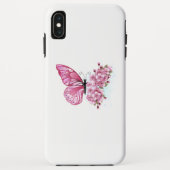 Flower Butterfly with Pink Sakura Case-Mate iPhone Hülle (Rückseite)