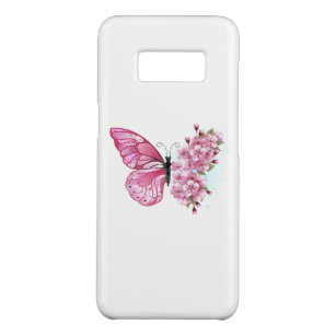 Flower Butterfly with Pink Sakura Case-Mate Samsung Galaxy S8 Hülle