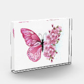 Flower Butterfly with Pink Sakura Fotoblock (Links)