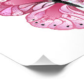 Flower Butterfly with Pink Sakura Fotodruck (Ecke)