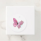 Flower Butterfly with Pink Sakura Geschenkanhänger (Beispiel)