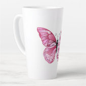 Flower Butterfly with Pink Sakura Milchtasse (Linke Ecke)