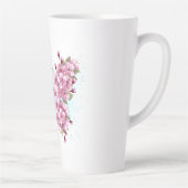 Flower Butterfly with Pink Sakura Milchtasse (Rechts)