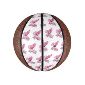 Flower Butterfly with Pink Sakura Mini Basketball (Vertikal)