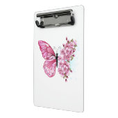 Flower Butterfly with Pink Sakura Mini Klemmbrett (Gewinkelt2)