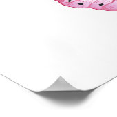 Flower Butterfly with Pink Sakura Poster (Ecke)