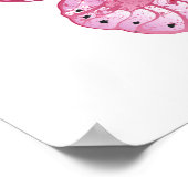 Flower Butterfly with Pink Sakura Poster (Ecke)