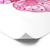 Flower Butterfly with Pink Sakura Poster (Ecke)