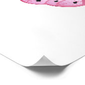 Flower Butterfly with Pink Sakura Poster (Ecke)