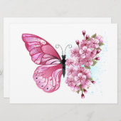 Flower Butterfly with Pink Sakura Programm (Vorne/Hinten)