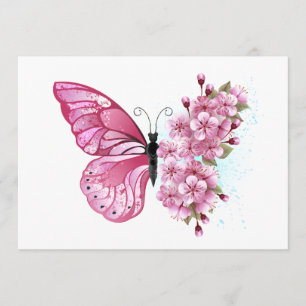 Flower Butterfly with Pink Sakura Programm