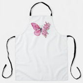 Flower Butterfly with Pink Sakura Schürze (Vorderseite)