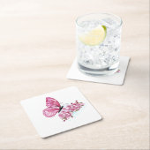 Flower Butterfly with Pink Sakura Untersetzer (Vor Ort)