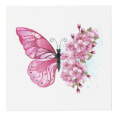 Flower Butterfly with Pink Sakura Würfel (Rechts)