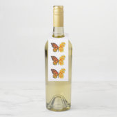 Flower Butterfly with Yellow California Poppy Flaschenanhänger (Auf Flasche)