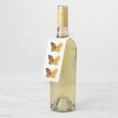 Flower Butterfly with Yellow California Poppy Flaschenanhänger (Angewinkelt)