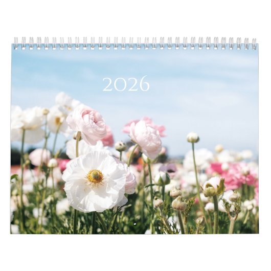 Flower Calendar 2026 Kalender (Titelbild)