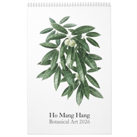 Flower calendar by Ho Mang Hang 2026 Kalender (Titelbild)