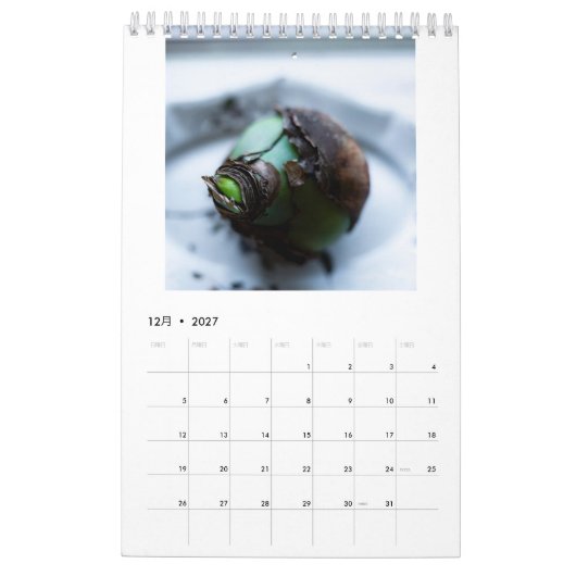 Flower calendar kalender (Dez 2027)