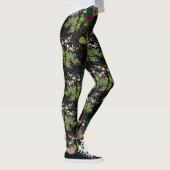 Flower Carriage Pattern Japanese classic Leggings (Rechts)