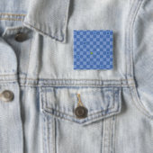 Flower Checkered Pattern No. 01 - Light Blue Button (Beispiel)