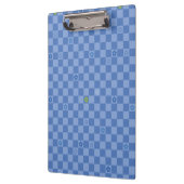 Flower Checkered Pattern No. 01 - Light Blue Klemmbrett (Links)