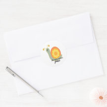 Flower Child Schnecke Laptop Aufkleber Sticker