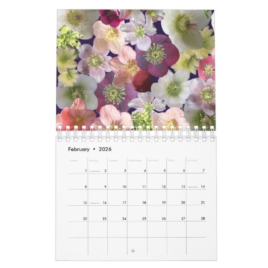Flower Collage Kalender (Feb 2026)