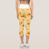 Flower Coloring Page Capri Leggings (Rückseite)
