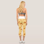 Flower Coloring Page Capri Leggings (Rückseite)