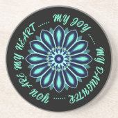 FLOWER COLOURFULL GIFT FOR MOM DAD SISTER SON BOSS GETRÄNKEUNTERSETZER (Vorne)