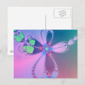 Flower Cross Postkarte (Vorne/Hinten)