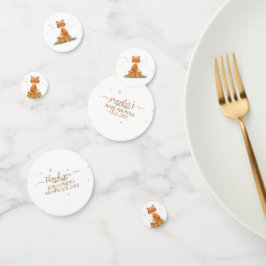 Flower Crown Fox Party Konfetti